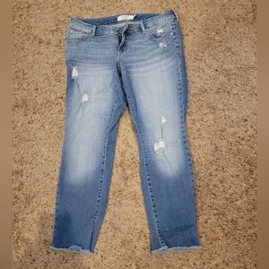 Torrid CROP BOYFRIEND JEAN - VINTAGE STRETCH LIGHT WASH